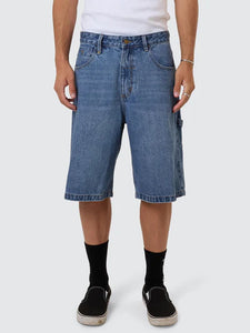 Big Slacker Denim Shorts - Stoned Blue