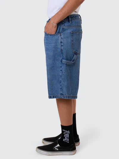 Big Slacker Denim Shorts - Stoned Blue