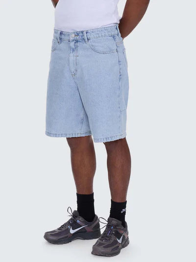 Slacker Relaxed Denim Short - Serenity Blue