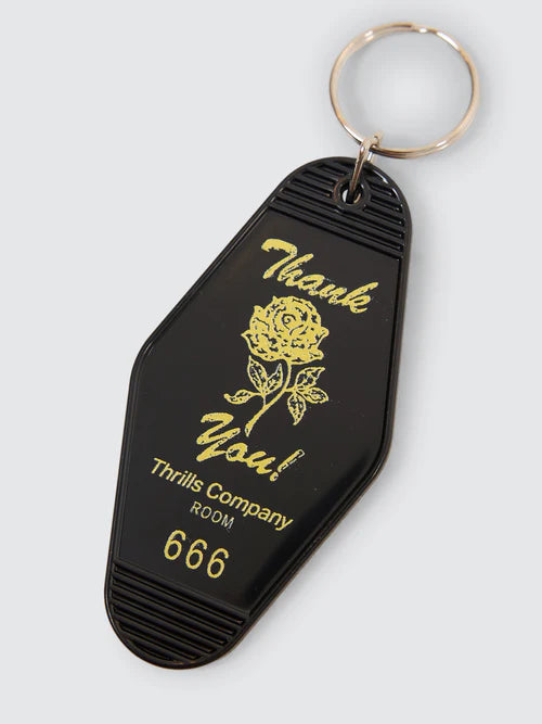 Thankyou Motel Key Tag - Black