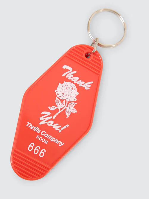 Thankyou Motel Key Tag - Poppy Red