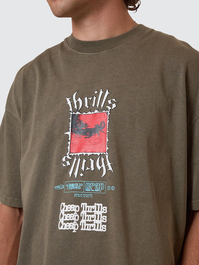 Cheap Thrills Oversize Box Fit Tee - Tarmac