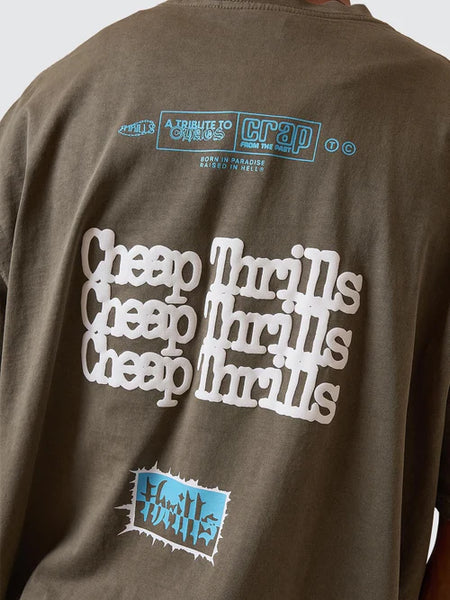 Cheap Thrills Oversize Box Fit Tee - Tarmac