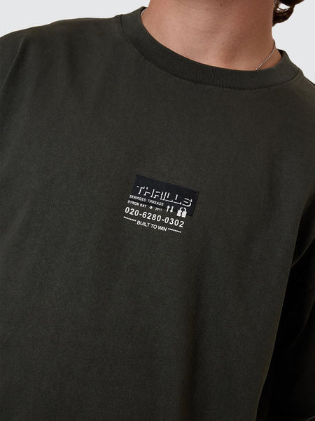 Built To Win Oversize Tee - Oil Green