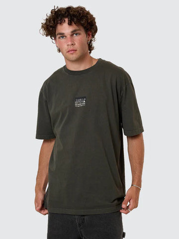 Built To Win Oversize Tee - Oil Green