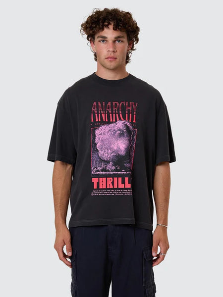 Constant Chaos Box Tee - Blue Graphite
