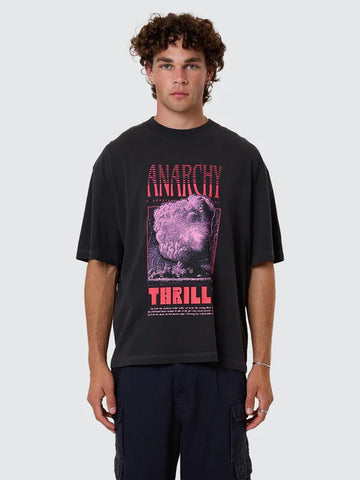 Constant Chaos Box Tee - Blue Graphite