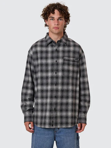Barrio LS Flannel Shirt - Black