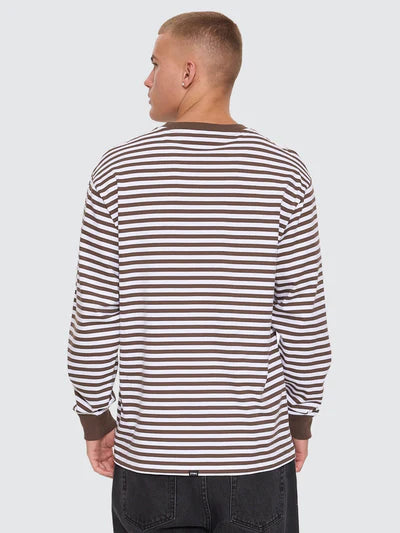 Primitive Stripe Oversize LS Tee - Falcon Stripe