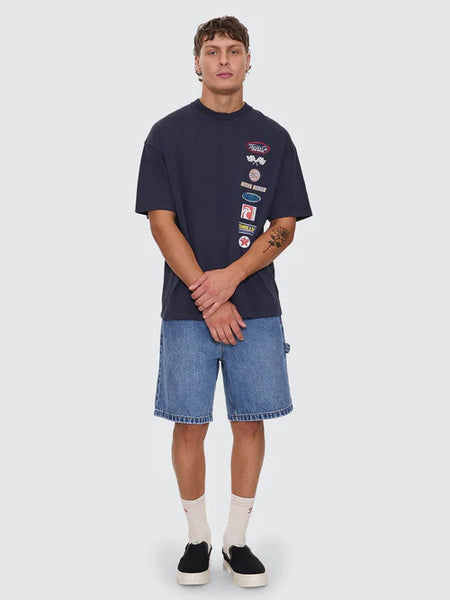 Total Service Stacked Boxy Oversized Tee - Total Eclipse