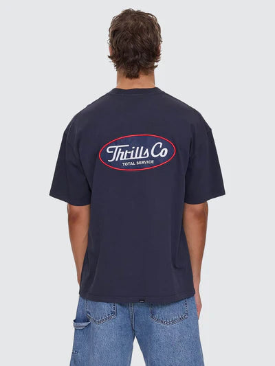 Total Service Stacked Boxy Oversized Tee - Total Eclipse
