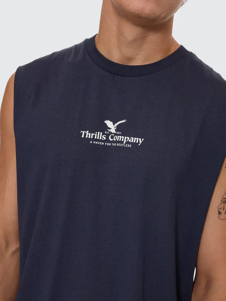 Haven For The Restless Muscle Tee - Total Eclipse