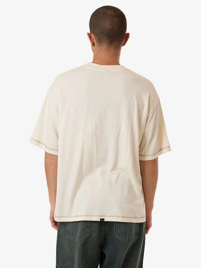 Lost In Paradise Embro Box Fit Tee - Unbleached