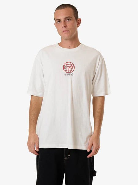 Hidden Agenda Oversize Tee - Dirty White