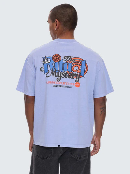 The Ritual Mystery Box Oversize Tee - Cornflower Blue