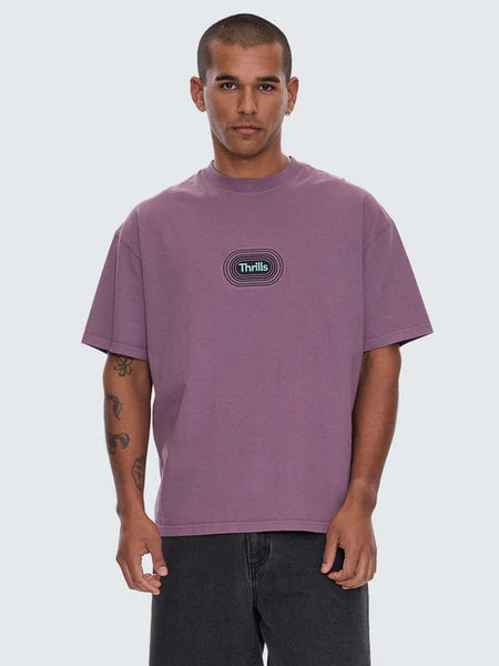 It's In The Cards Box Fit Oversize Tee - Vintage Mauve