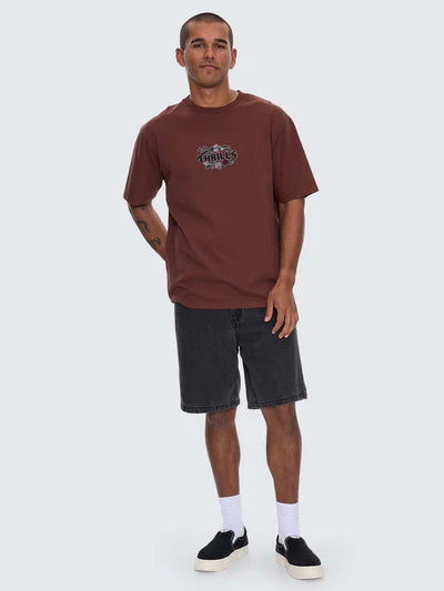 Beauty Around Us Oversized Tee - Acorn