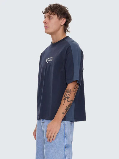 Fusion Panel Oversized Tee - Total Eclipse