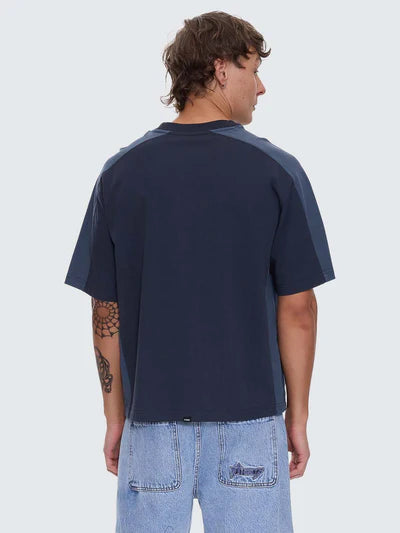 Fusion Panel Oversized Tee - Total Eclipse