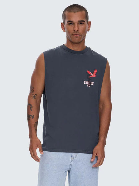 Wonder World Muscle Tee - Ebony