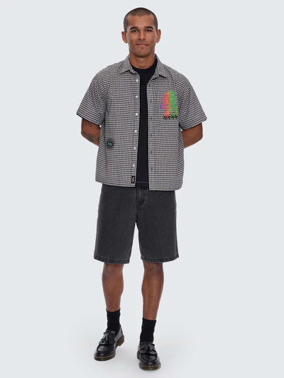 It's In The Cards SS Cropped Shirt - Black