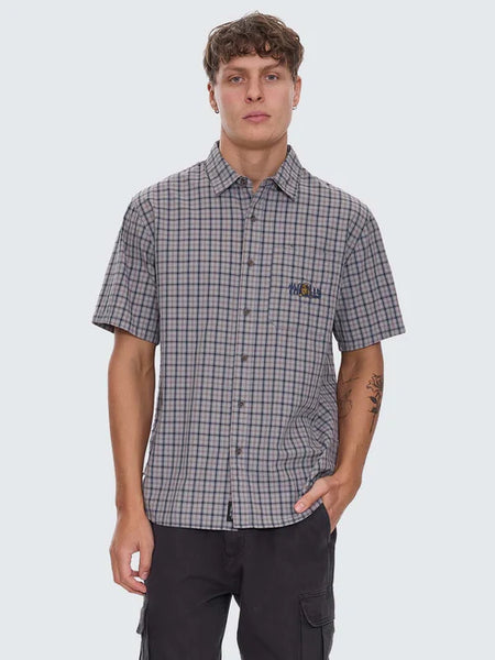 Eyes In The Grass SS Shirt - Light Grey