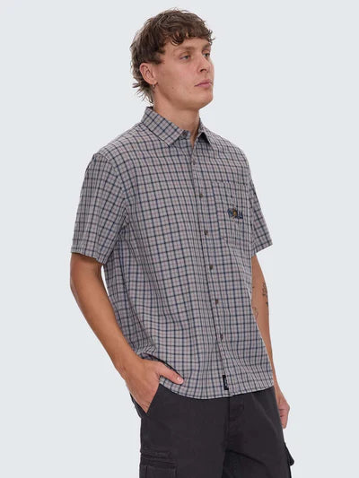 Eyes In The Grass SS Shirt - Light Grey