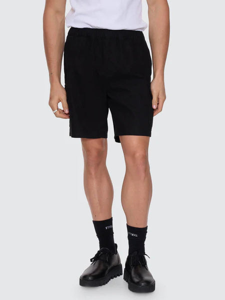 Bueno Elastic Cargo Shorts - Black
