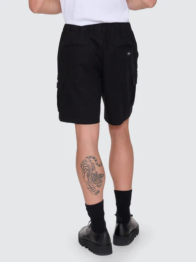 Bueno Elastic Cargo Shorts - Black