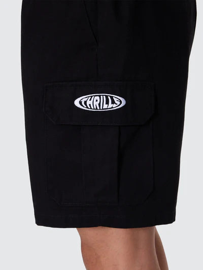 Bueno Elastic Cargo Shorts - Black
