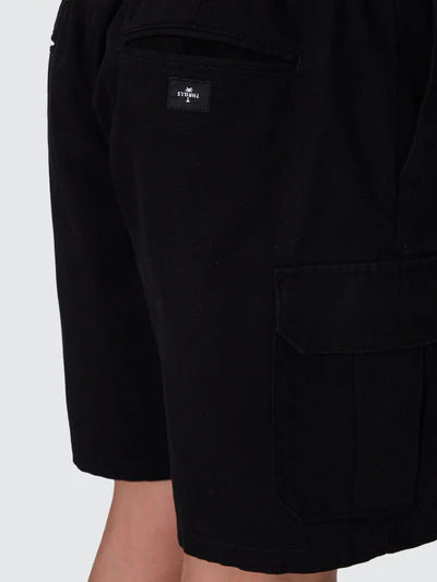 Bueno Elastic Cargo Shorts - Black