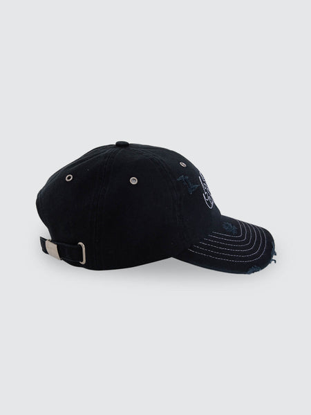 Thrills Staggered 6 Panel Cap - Black