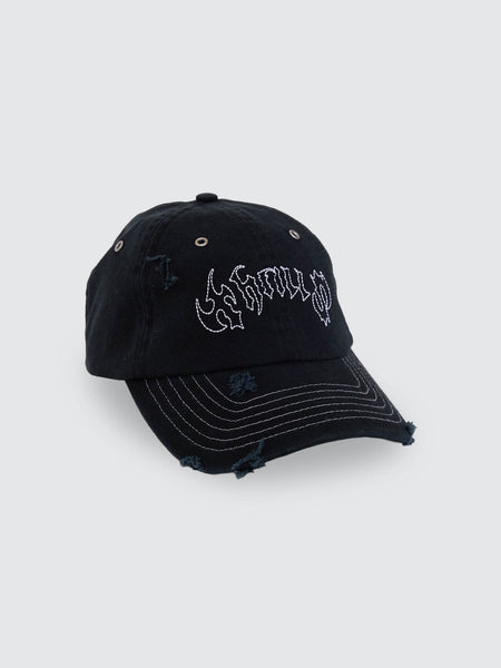 Thrills Staggered 6 Panel Cap - Black