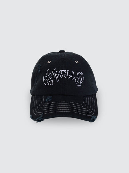 Thrills Staggered 6 Panel Cap - Black