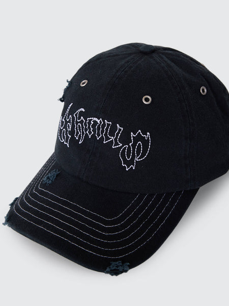 Thrills Staggered 6 Panel Cap - Black