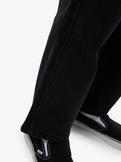 Lighten Up Big Slacker Cropped Jean - Aged Black