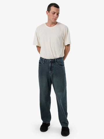 Lifted Spirits Big Slacker Jeans - Metal Blue
