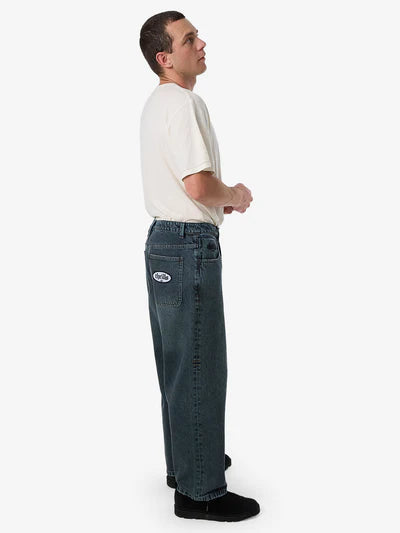 Lifted Spirits Big Slacker Jeans - Metal Blue