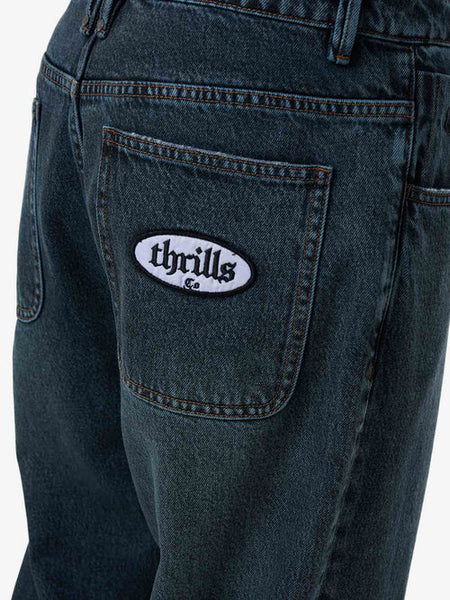 Lifted Spirits Big Slacker Jeans - Metal Blue
