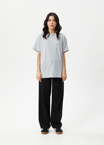 Slay Oversized Tee - Shadow Grey Marle