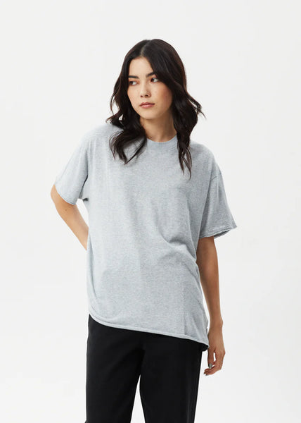 Slay Oversized Tee - Shadow Grey Marle