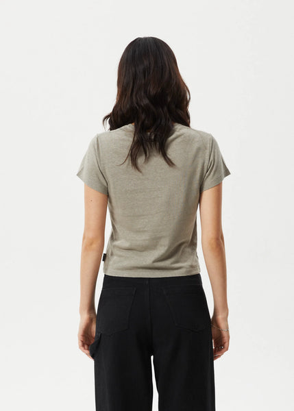 Carmen Hemp Baby Tee - Olive