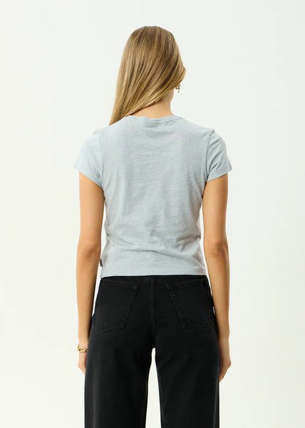 Carmen Hemp Baby Tee - Shadow Grey Marle