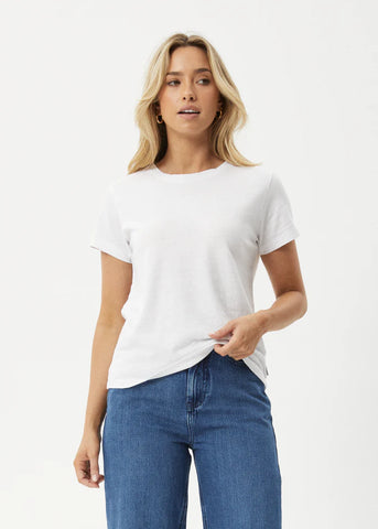 Eden Hemp Reg Fit Tee - White