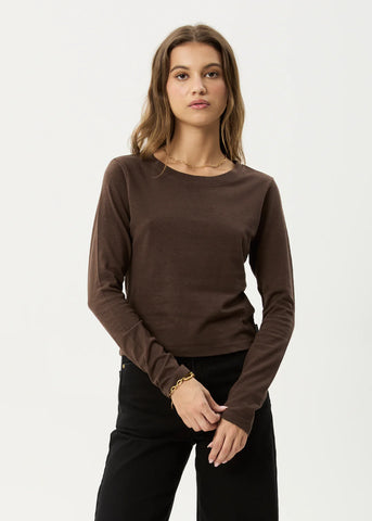 Elevate Hemp LS Tee - Coffee