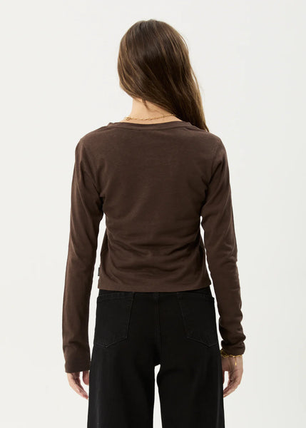 Elevate Hemp LS Tee - Coffee