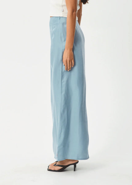 Grace Maxi Cupro Skirt - Ether Blue