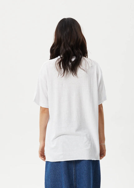 Pulse Hemp Oversize Tee - White