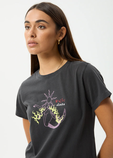 Sun Siren Tee - Stone Black