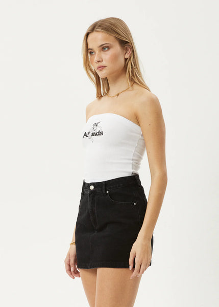 No Fury RIb Tube Top - White